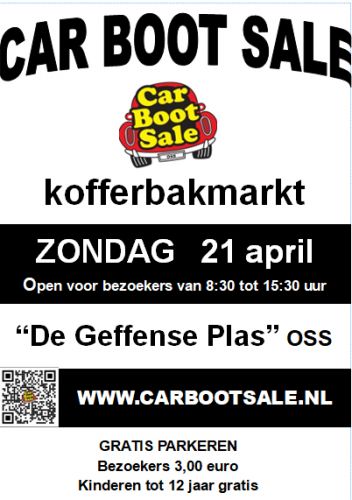 Kofferbakverkoop Oss : Car Boot Sale - Kofferbakmarkt